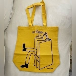 The New Yorker Canvas Tote Bag, Rare Tim Lahan Art, 2021 Limited Edition
